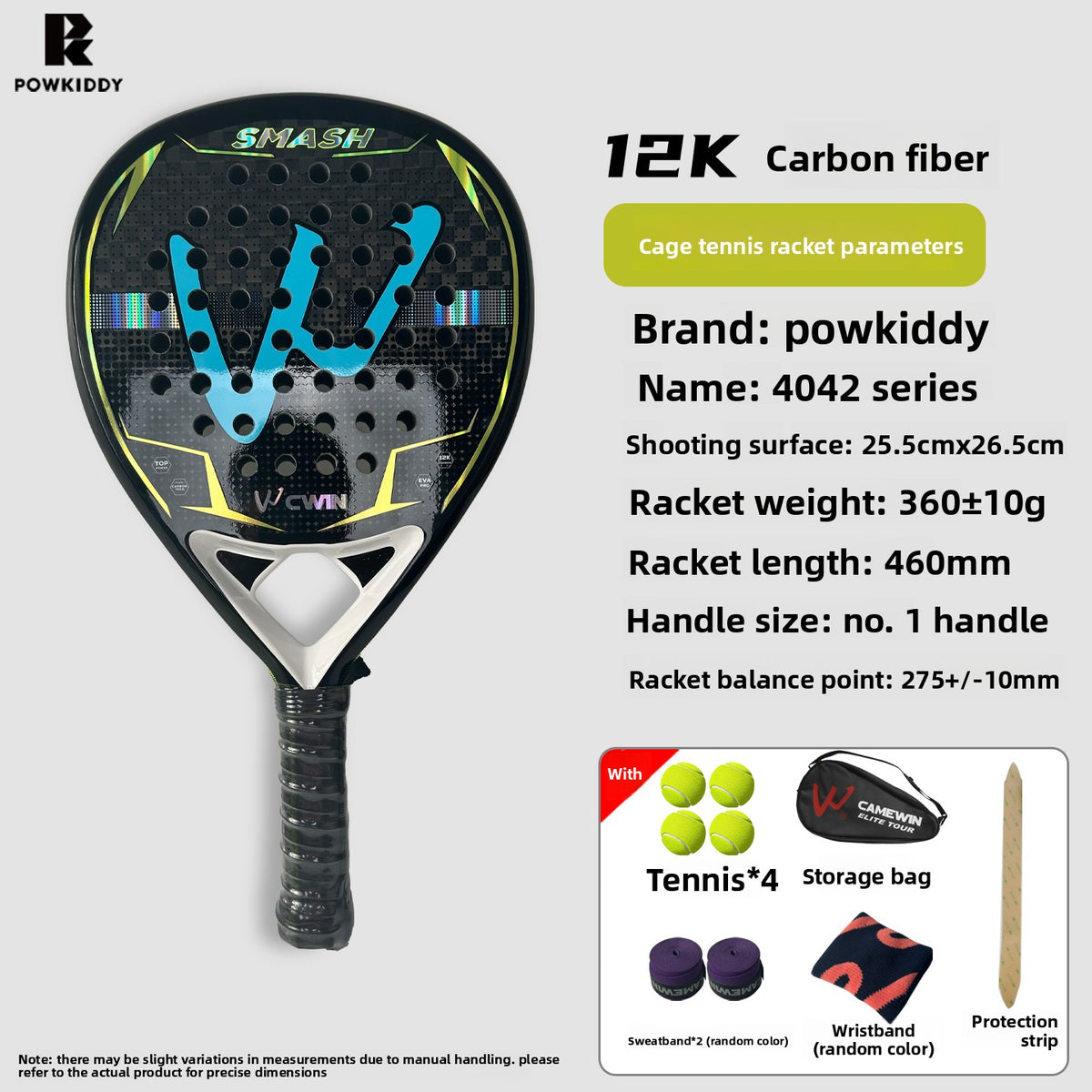 Padel Racket 12K Carbon Fiber Material Adult Professional Cage-Type Student Entry-Level Competition Beach Racket