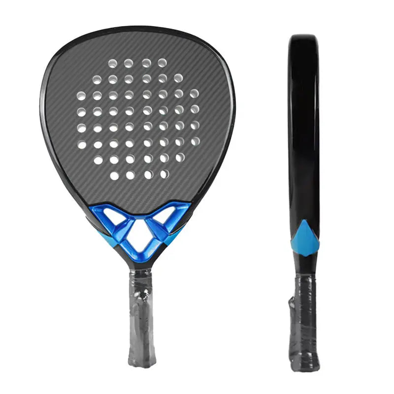 2025 high end Carbon fiber material padel tennis racket, 360-380g lightweight body, 12K carbon fiber durable polyester