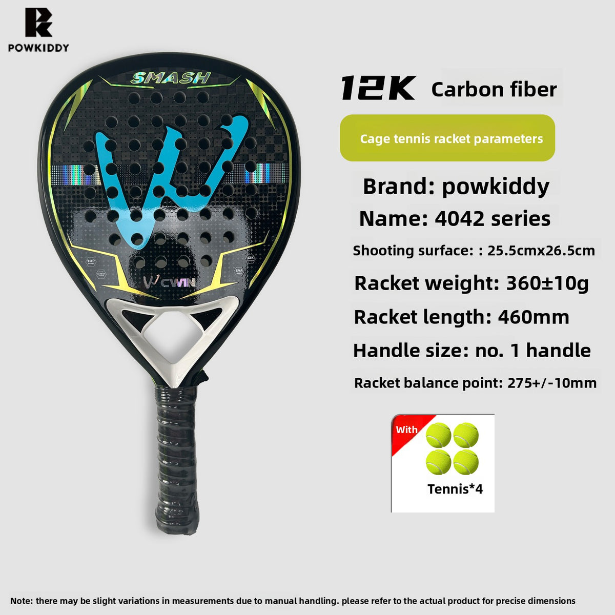 Padel Racket 12K Carbon Fiber Material Adult Professional Cage-Type Student Entry-Level Competition Beach Racket