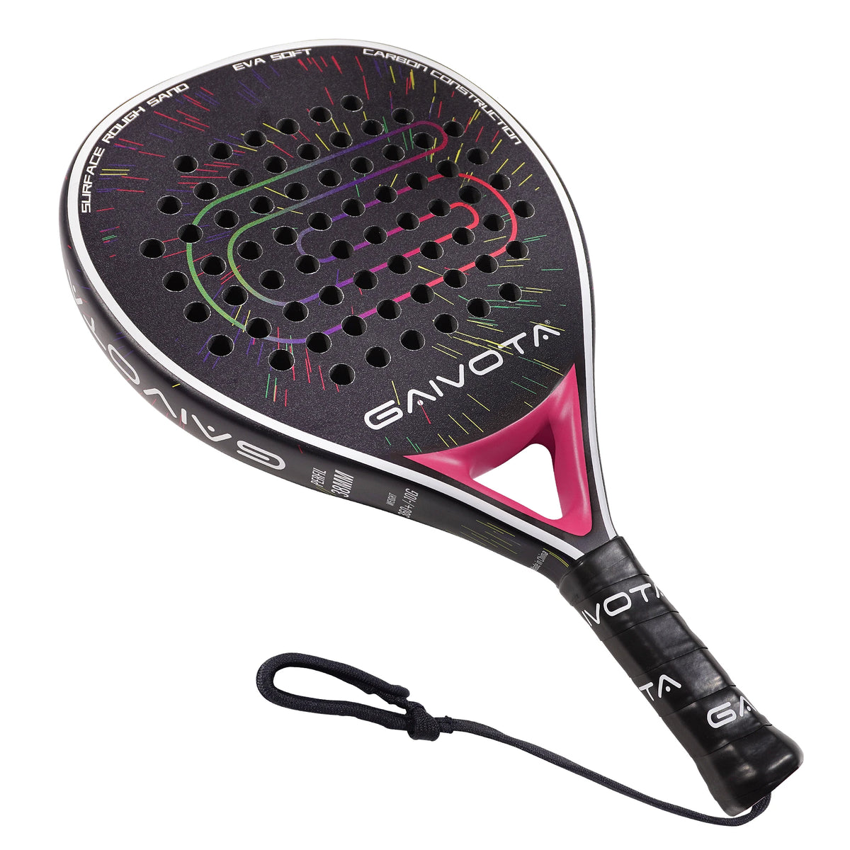 GAIVOTA 2025 New Premiere PX20 Red Padel Tennis Racket Carbon Fiber Surface Treatment EVA Memory Flexible Foam Core Padel Racket