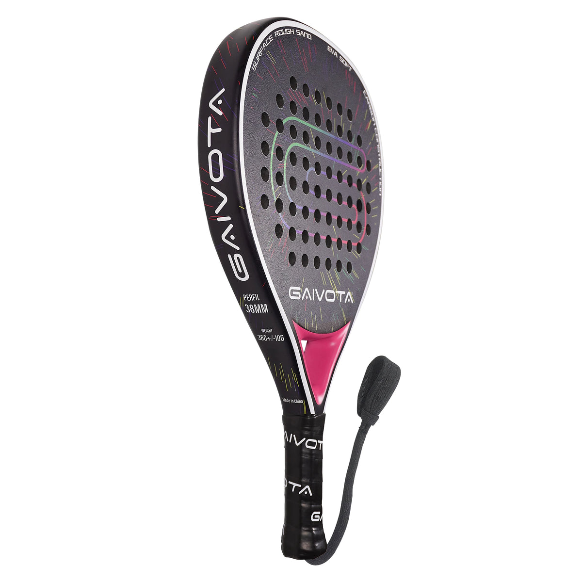GAIVOTA 2025 New Premiere PX20 Red Padel Tennis Racket Carbon Fiber Surface Treatment EVA Memory Flexible Foam Core Padel Racket