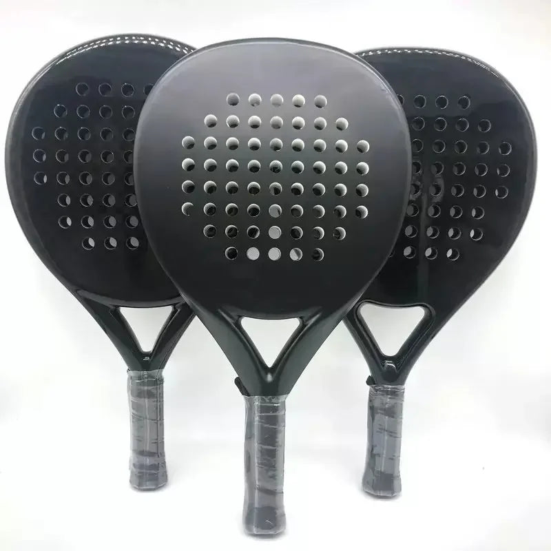 OEM European Australian popular Carbon fiber material composite padel racket, multi-k carbon frame hot sale customizable polyest
