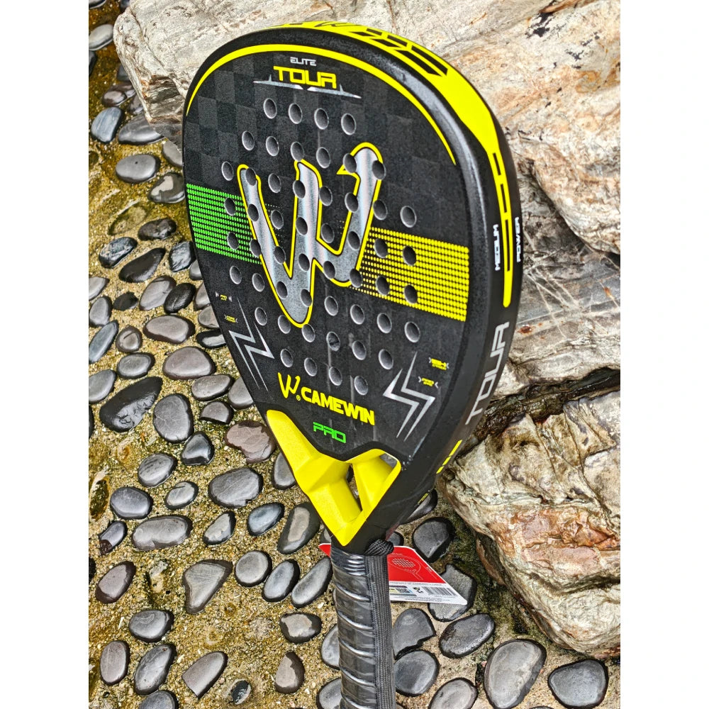 Camewin Padel Racket 18k Carbon Surface Professional Tennis Racket Carbon Fiber