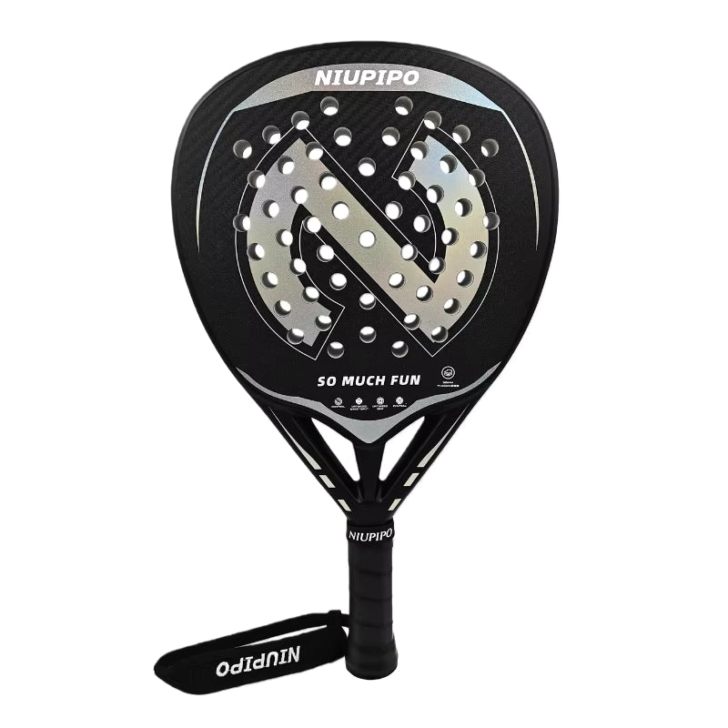 Professional Carbon Fiber Padel Racket 3K Carbon Surface Paddle Racquet For Beginners Intermediate Players Training