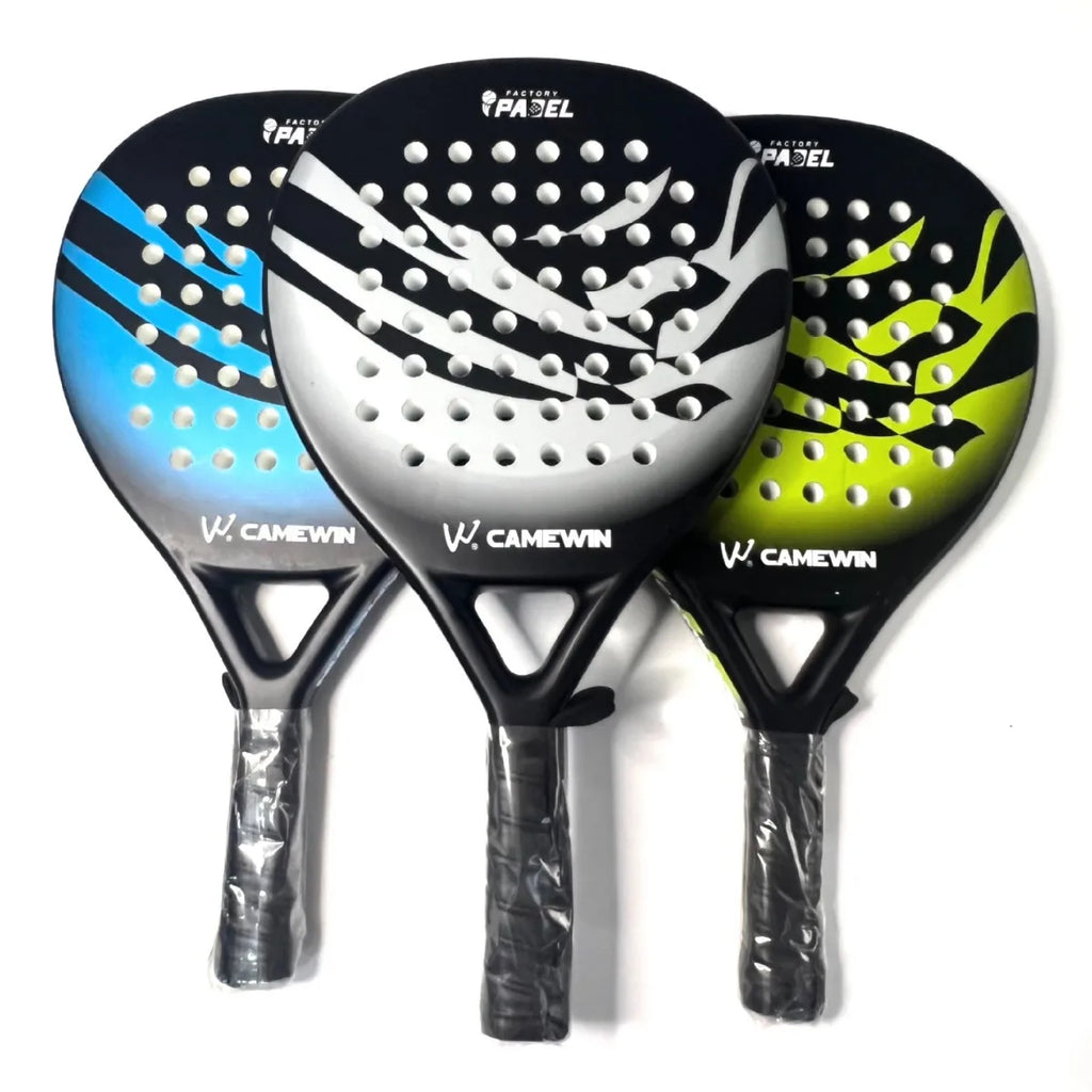 IANONI Padel Racket, Carbon Fiber Surface with EVA Memory, Padel Tennis Rackets with Flexible Foam Core, Lightweight
