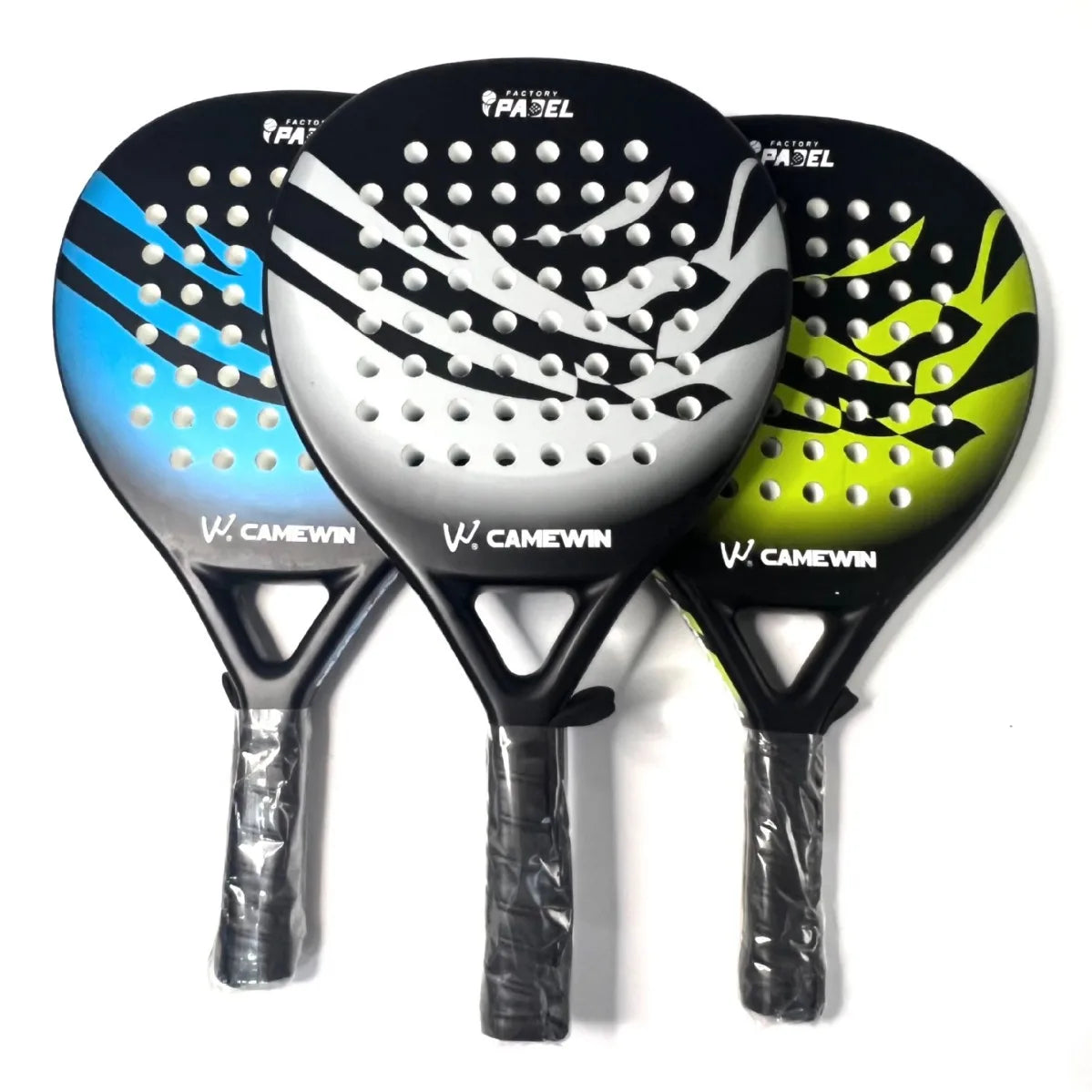 IANONI Padel Racket, Carbon Fiber Surface with EVA Memory, Padel Tennis Rackets with Flexible Foam Core, Lightweight