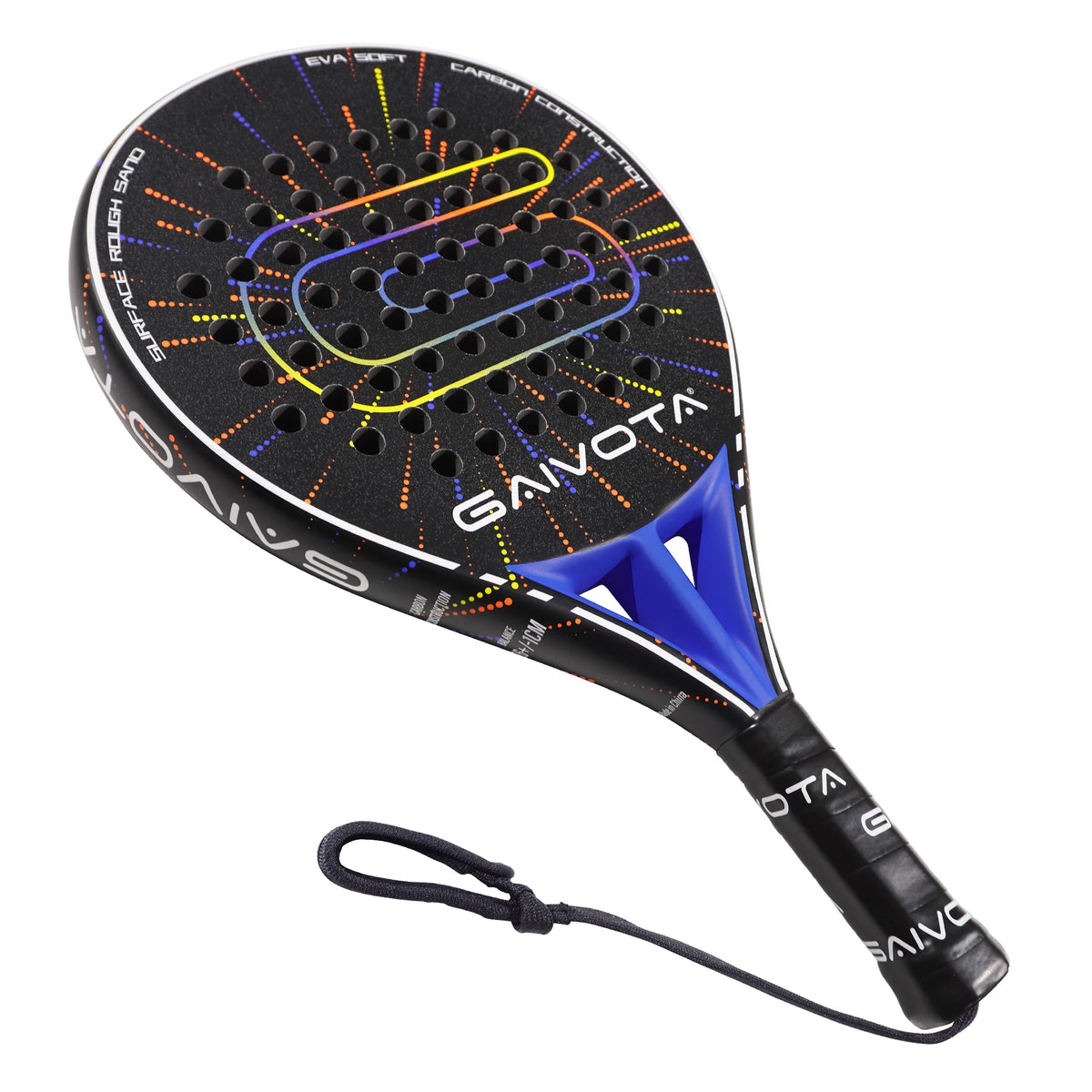 GAIVOTA 2026 New Blue PX30 Padel Tennis Racket Carbon Fiber Surface