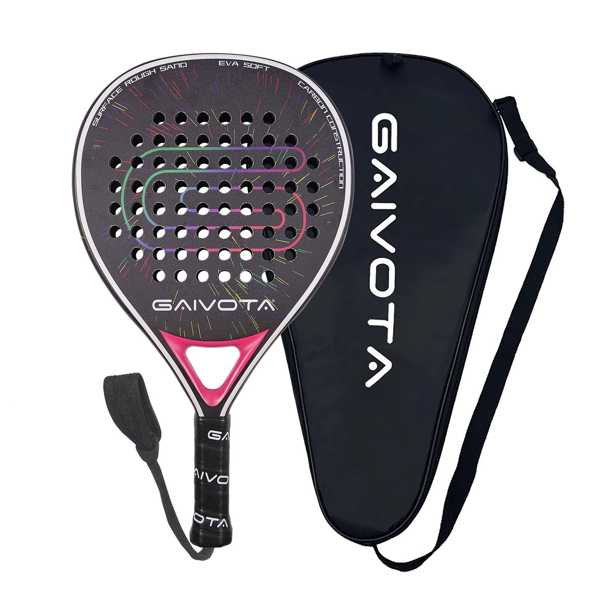 GAIVOTA 2025 New Premiere PX20 Red Padel Tennis Racket Carbon Fiber Surface Treatment EVA Memory Flexible Foam Core Padel Racket