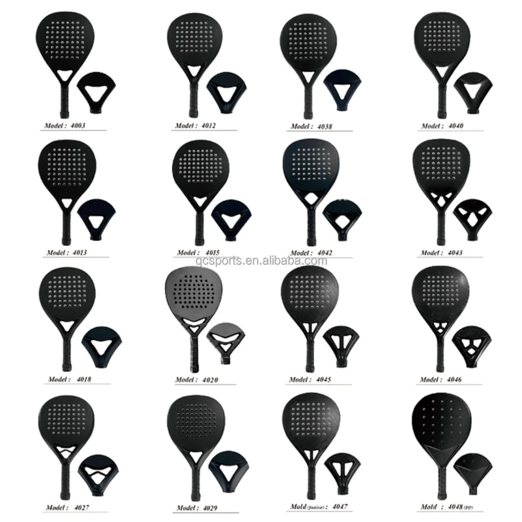 OEM European Australian popular Carbon fiber material composite padel racket, multi-k carbon frame hot sale customizable polyest