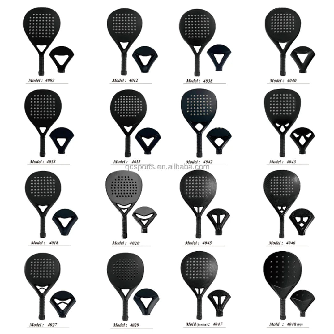 OEM European Australian popular Carbon fiber material composite padel racket, multi-k carbon frame hot sale customizable polyest
