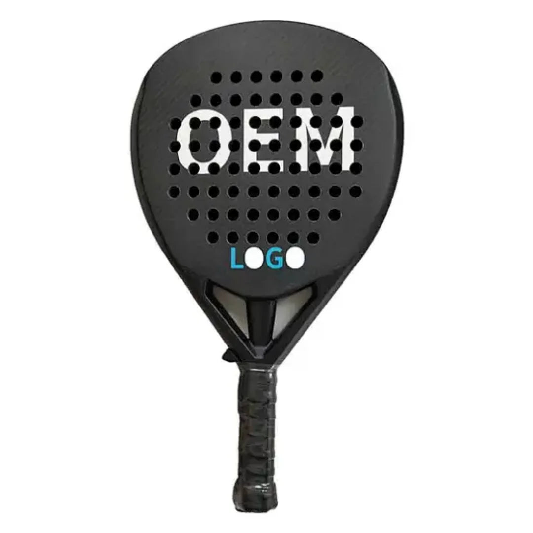 OEM European Australian popular Carbon fiber material composite padel racket, multi-k carbon frame hot sale customizable polyest